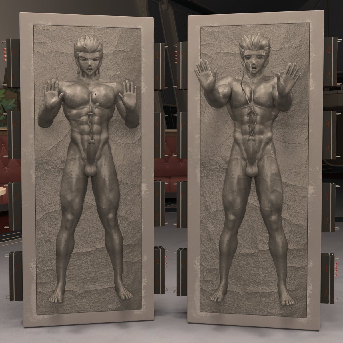 IPetrifyStuff's tweet photo. Fate Carbonite for @evxnsfw https://t.co/soMNJhAK6c