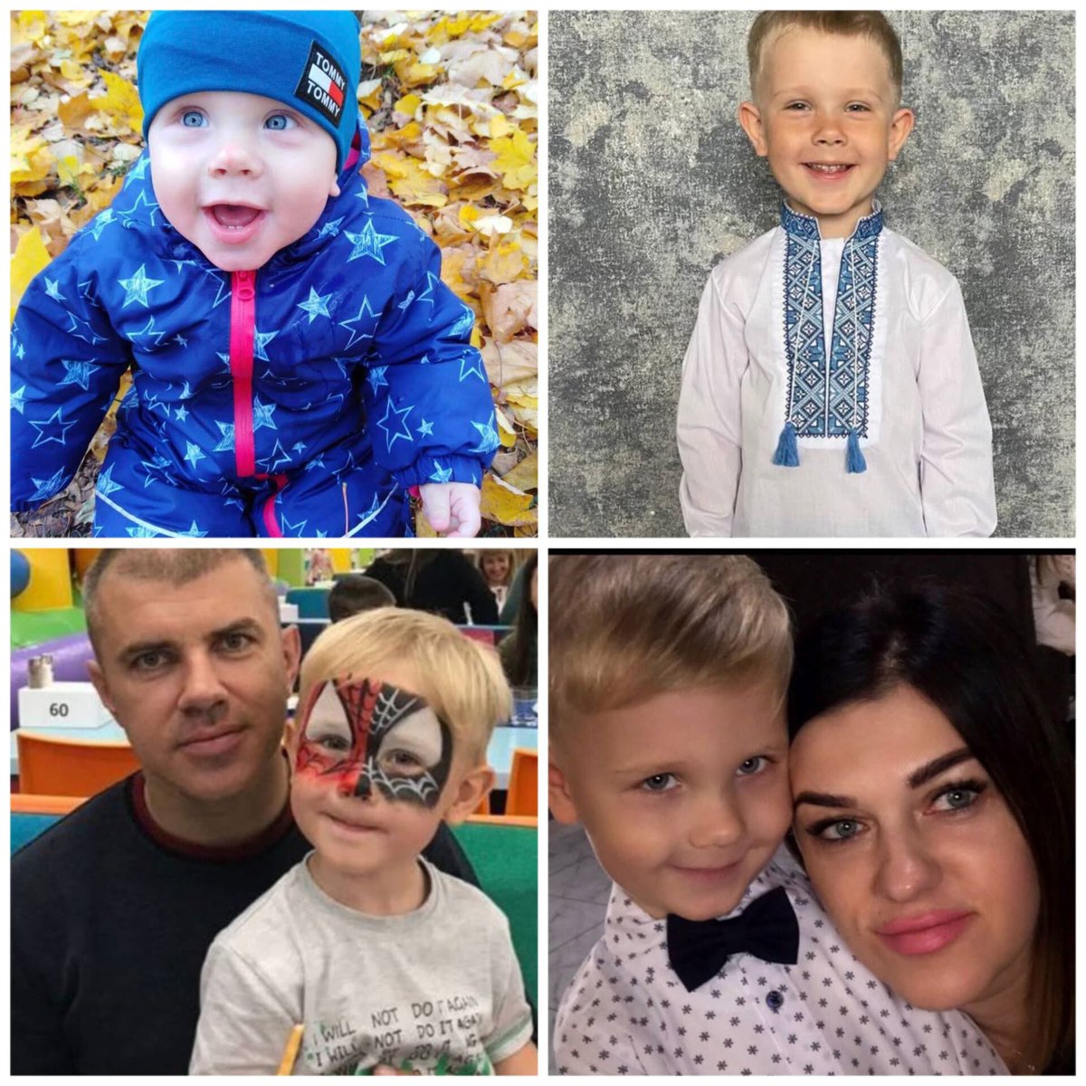 volodarskijo's tweet photo. 50 метрів до крамниці, де син любив іграшки. Один снаряд - і Наталія втратила обох своїх хлопців.

Вона бігла в підвал і навіть не бачила, що на подвір'ї вже лежали її чоловік і син.

Наталія познайомилася з Романом, коли їй було 25. Вона - сімейна лікарка, він - поліцейський, який прийшов на прийом. Невдовзі Роман зробив їй пропозицію.

Він дуже хотів дівчинку. Коли лікарка на 14 тижні сказала, що буде хлопчик, Роман не повірив: 

Він казав: "Це вона погано роздивилась. Наступного разу нам скажуть, що в нас дівчинка".

У листопаді 2018-го народився Дмитро. Здоровий, усміхнений, весь у тата. 

Він рано пішов, обожнював машинки. Його улюбленою іграшкою був м'який коник, якого не відпускав він ні на мить.

Дмитро зростав компанійським і добрим. У садочку був найменшенький, але все старався робити сам. 

Війну він знав. Знав, хто на нас напав. Знав, що від вибухів буває смерть. Батьки нічого не вигадували - пояснювали все, як дорослому.

18 червня 2023 року родина готувалася їхати у Львів у відпустку. Збирали речі в рідному Білопіллі. Але почався обстріл - вони спустилися в підвал, а як стихло, повернулися.

Води в них на той час вже не було, тож вирішили заїхати до куми в сусіднє місто, щоб там покупатись.

Роман хотів зайти в крамницю - ту саму, в підвальному приміщенні, за 50 метрів від дому. Її дуже любив Дмитро.

Поки їх не було, знову почався обстріл. Снаряд влучив у кут їхнього будинку.

Наталія зрозуміла, що прилетіло близько. Побігла з квартири в підвал. І навіть не бачила, що на подвір'ї вже лежали її хлопці. Роман загинув на місці.

Вона вискочила з підвалу і побачила, як сусід несе Дмитра на руках. Син був живий. Але обстріл продовжився - і Наталію забрали в підвал у напівсвідомому стані.

Дмитро помер на руках у сусіда дорогою в лікарню.

Похованням чоловіка і сина Наталія займалася сама. Прощались біля самого підвалу, оскільки Росія знову обстрілювала Сумщину.

Кілька тижнів вона не вірила. Було відчуття, що прийде - а вони скажуть: "Матуся, ми так невдало пожартували".

Наталія каже, як далі жити - навіть не може уявити. На кладовищі перебувати небезпечно. 

Але вона дала собі обіцянку: на могилі її хлопців завжди будуть живі квіти. Поки що жодної зів'ялої.