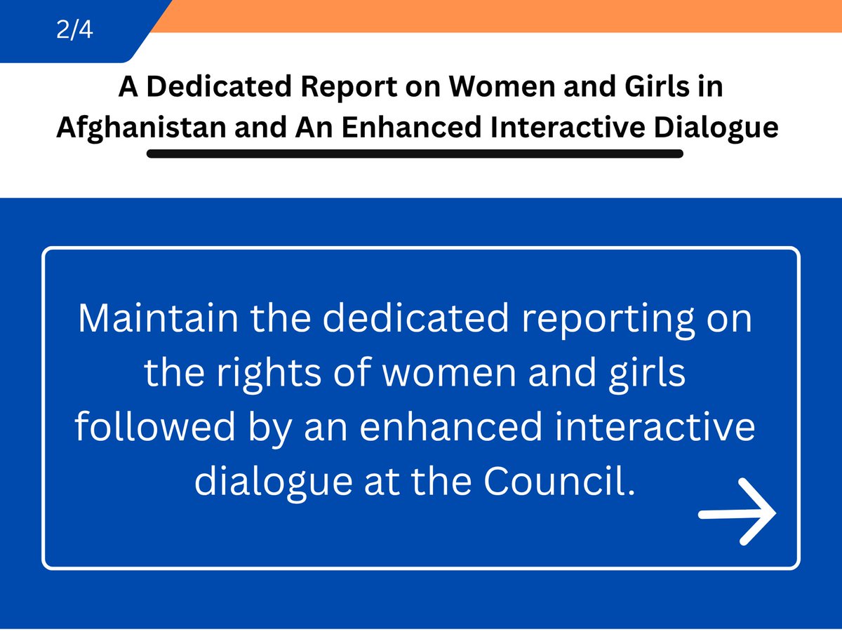 AccWatchAFG's tweet photo. What should the @UNHumanRights  Council's upcoming resolution on #Afghanistan include? As part of our advocacy mission at the UN-Geneva during the HRC63, we advocated for the advancement of the Council's mandates on Afghanistan, particularly highlighting the gaps in reporting on grave human rights violations in Afghanistan. Read below a recap of the civil society call emphasizing on key priority issues to be included in the Human Rights Council's upcoming resolution. @EU_UNGeneva  #Accountability #Women #Minorities #Afghanistan #IIMA