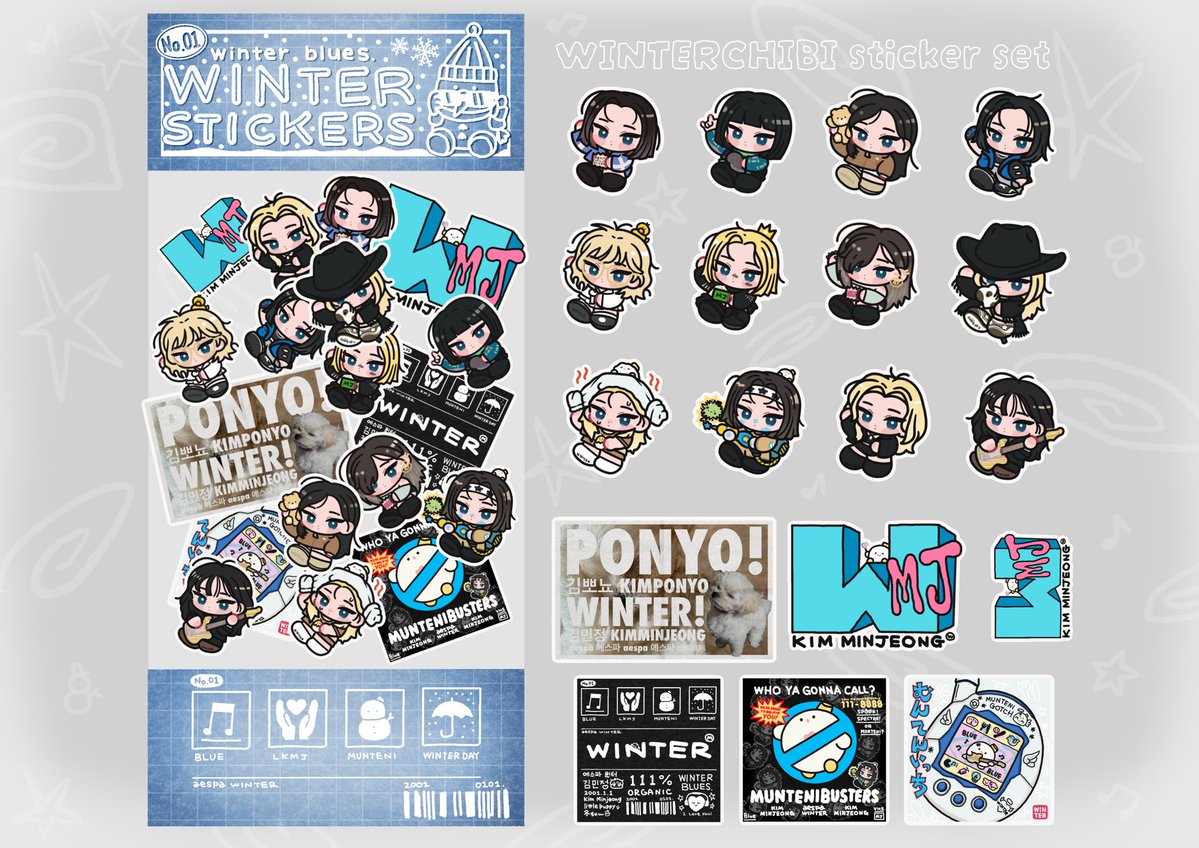 eringi9111's tweet photo. いつもイラスト見て頂きありがとうございます🙂‍↕️🙏🏻✨

☺︎aespa chibiart sticker set☺︎
—————————————————————
【ｽﾃｯｶｰ内容】
♦︎SERENADE STICKER SET♦︎
♦︎WINTERCHIBI STICKER SET♦︎
♦︎Switchblade STICKER♦︎
♦︎KISSNTELL STICKER♦︎

※当選者様1人につき全4種付きますので柄は選ばなくて大丈夫です!
—————————————————————

こちらを抽選で5名様にソンムル
させて頂きます🐶🎁🤲

【応募期間】9/25~9/30
【参加方法】こちらの投稿RTのみ
*鍵垢の方はNGです🥲🙏🏻
*送料などは当方が負担させて頂きます！
*当選者の方のみリプ/DMにてご連絡致します！

お気軽にご参加お待ちしております🍀