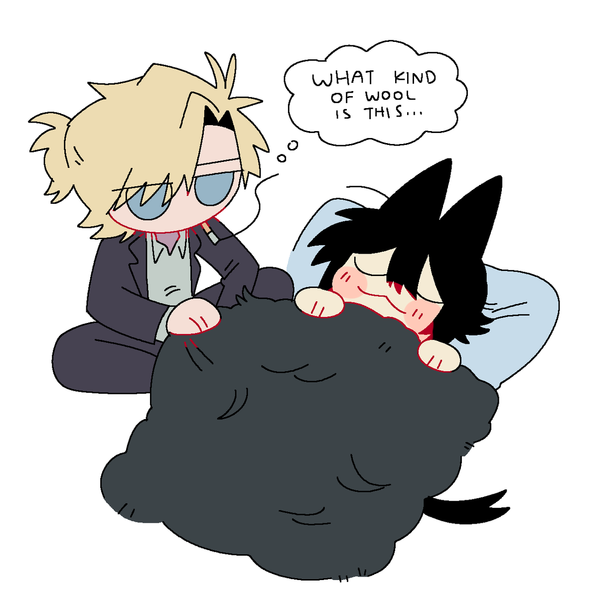 melone_247's tweet photo. @g____fs A... Ah... I see... It's getting cold after all... Please use as many of Noll's ahoge-wool as you need https://t.co/nlnrfKAX9K