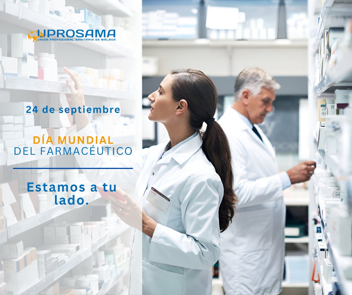 UPROSAMA's tweet photo. 💊 Hoy celebramos el Día Mundial del Farmacéutico, reconociendo la labor esencial de estos profesionales en la prevención, el uso seguro de los medicamentos y el cuidado de la salud.

¡Feliz día! 💚

#UPROSAMA #Farmacia #DiaMundialDelFarmaceutico https://t.co/uhnS0osjmt