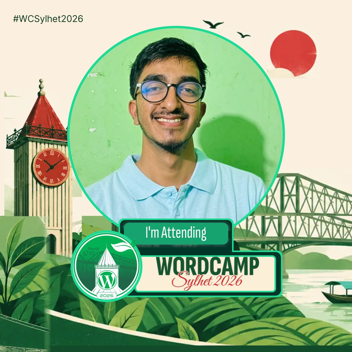nhtamimx's tweet photo. I'm attending @WordCampSylhet https://t.co/vwTZbj4LEL