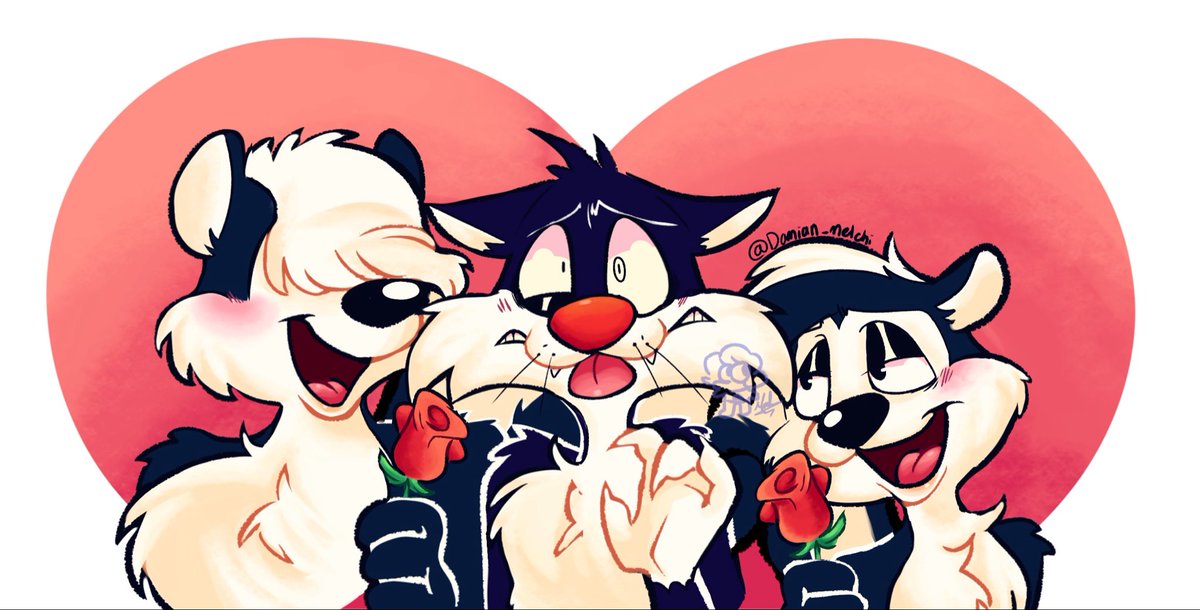 Miranda23934072's tweet photo. Ay Silvestre atrayendo dos alfas 🗣️🗣️, yo digo que se pelen por el. #looneytunes #sylvester #pepelepew  #pevester https://t.co/1KYCT3fhwg