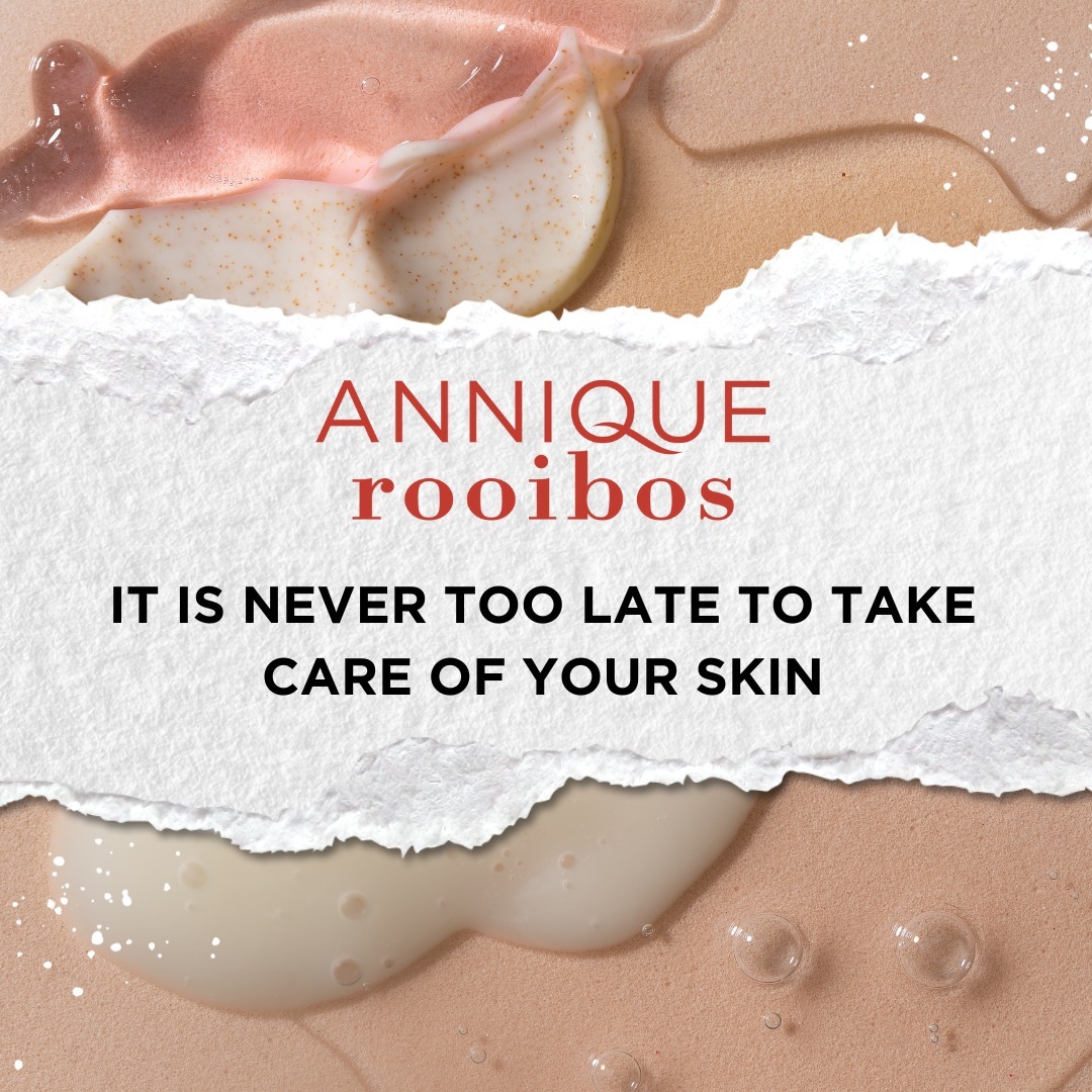 NormaCratcfp5's tweet photo. It’s never too late to love the skin you’re in with Rooibos. Embrace skincare at any age and discover the transformative power of self-care. Your radiant future starts now. https://t.co/1mcskdUtZp