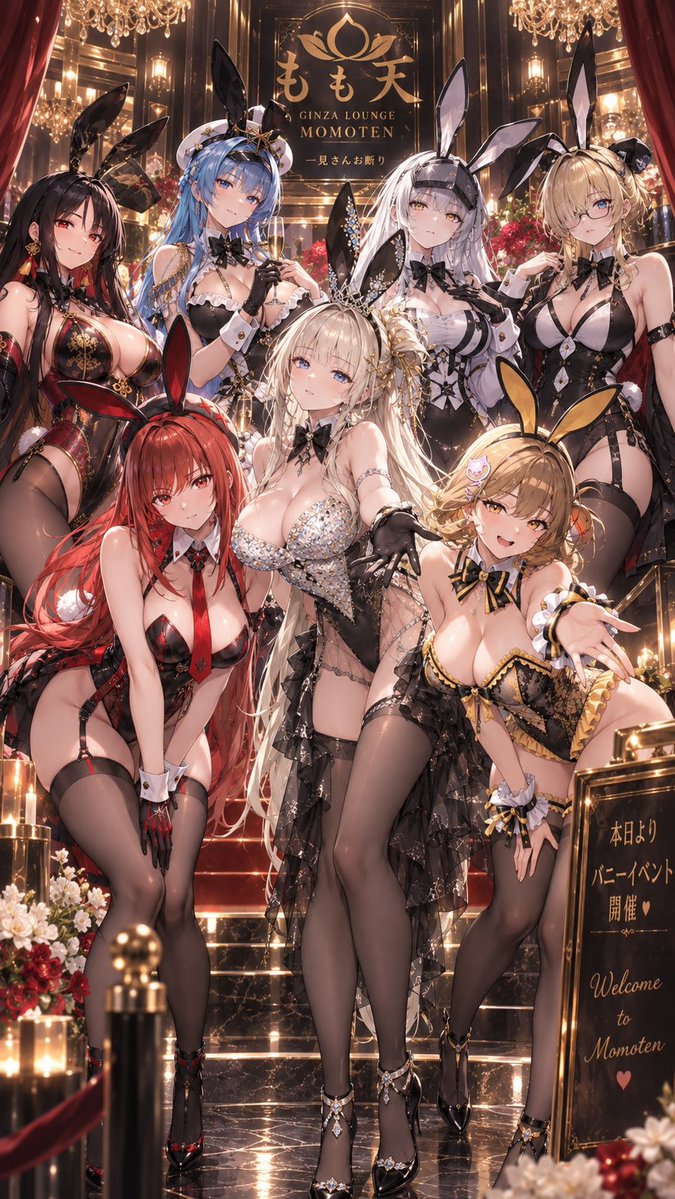 090214Takami's tweet photo. 🐰 SECOND BUNNY NIGHT、開幕。🥂✨

#NIKKE
#もも天 https://t.co/8lvxRDSbXr