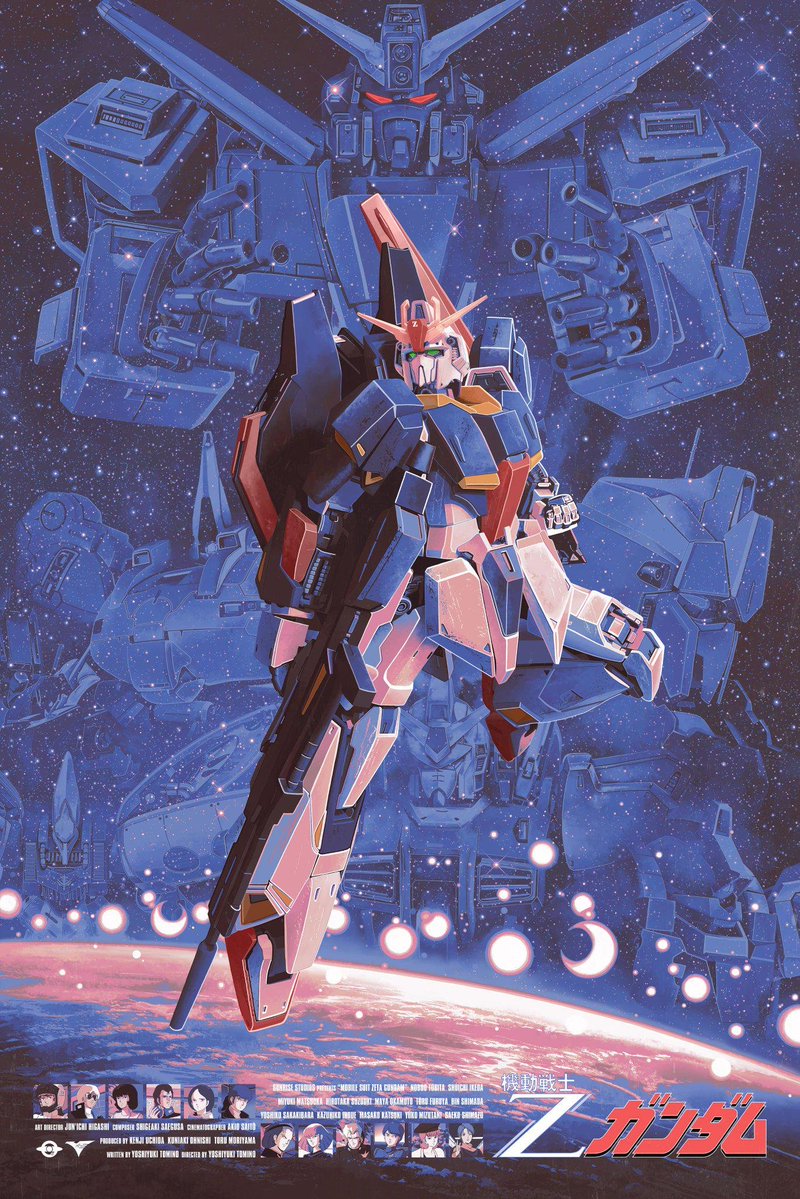 achanoyumi's tweet photo. Hoy se empieza Zeta Gundam. Van duros de cojones los posters, por cierto. https://t.co/pIb4gWDrgX