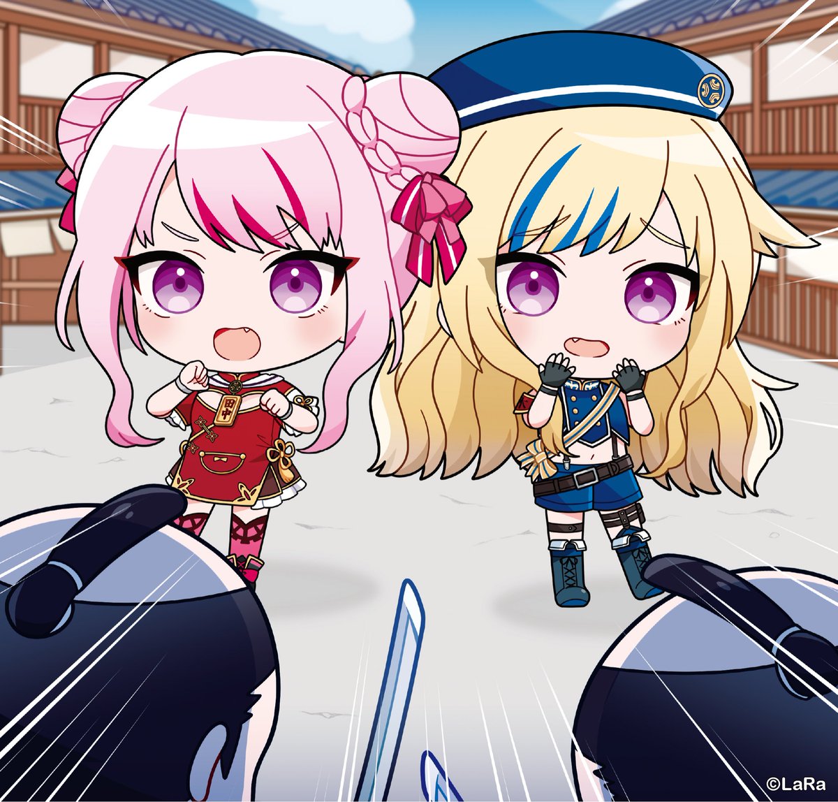 meziro_bot's tweet photo. 【お仕事報告】
HIMEHINA Official Trading Card Vol.2『 The World of Parallels 』 
カードイラスト1点を描かせていただきました！パラレルワールドでのおふたりです💫
素敵なイラストが沢山収録されておりますのでよろしくお願いします！

#ヒメヒナトレカ https://t.co/sPpResWphc