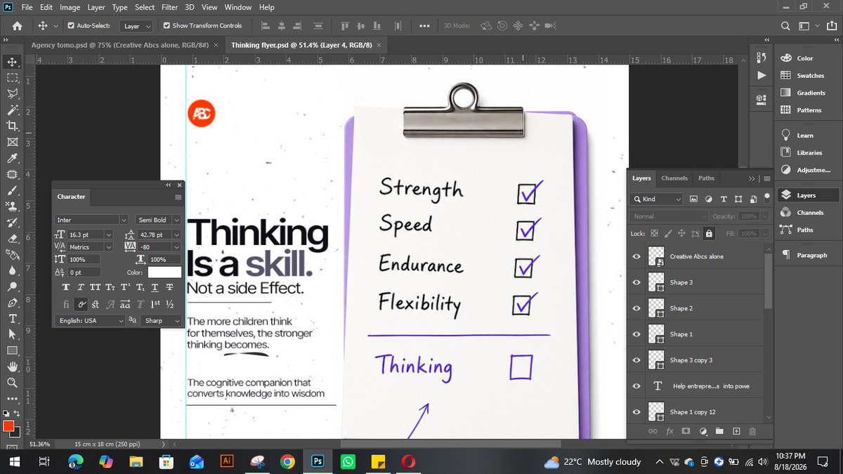 graphics49425's tweet photo. “Rate this design from 1–10 🔥”

Agency thinking flyer
I deliver design solutions that speak Brands that sell ✍️✅ 

#chatmeup
#visualdesigner
#letscreate📈✅ https://t.co/tuuU4bzNgf