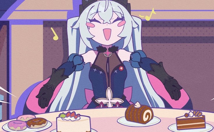 Genshin_Forever's tweet photo. I love how cute Lindverne Sunbringer looks when she looks so happy. https://t.co/OXxWlIsMfA