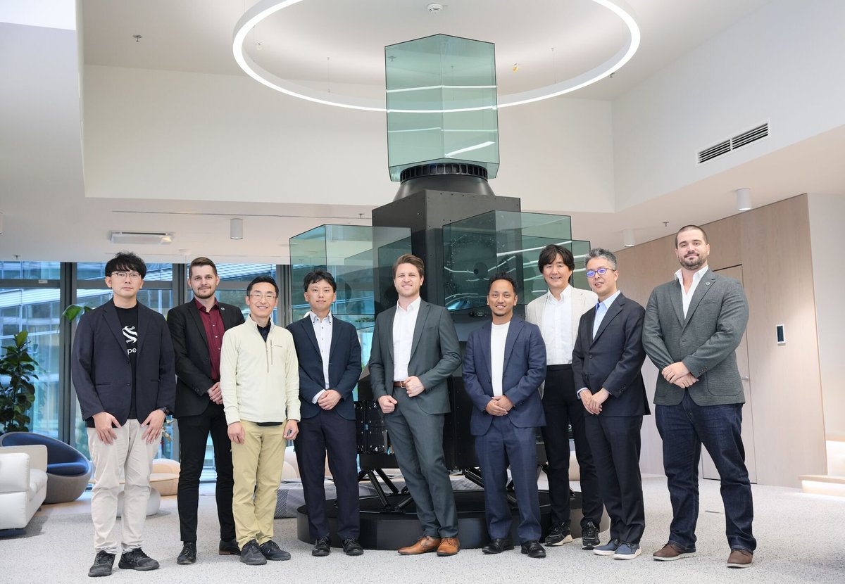 Exolaunch's tweet photo. A great day in Berlin welcoming the @synspective team 🇩🇪 🇯🇵 

The visit was an opportunity to discuss the upcoming launches for 10 satellites, which will be launched across multiple missions operated by Exolaunch under the Multi-Launch Agreement signed with Synspective last year. https://t.co/rLPuAGx2qC