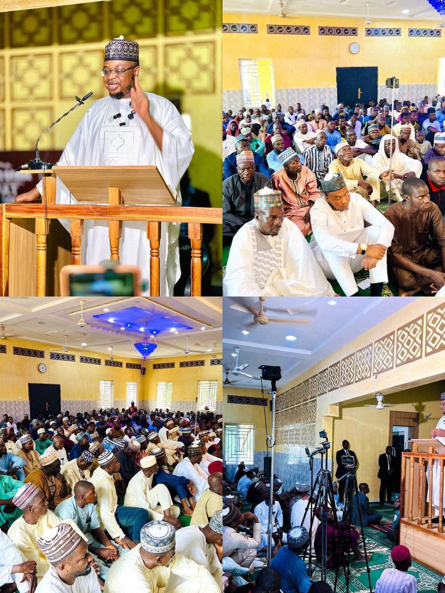 mohammad_abacha's tweet photo. @ProfIsaPantami delivered the Friday Khutbah at Masjidul Ahfaad in Nasarawo, Gombe. https://t.co/ENud408ftJ