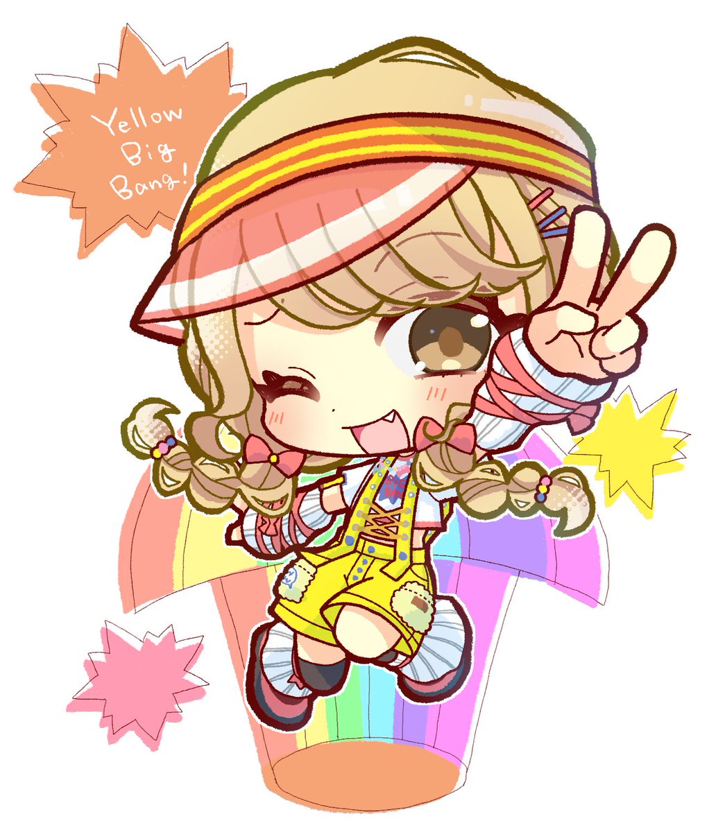 n_a_be's tweet photo. Yellow Big Bang！💛#学マスFA https://t.co/apL9xa1qzS