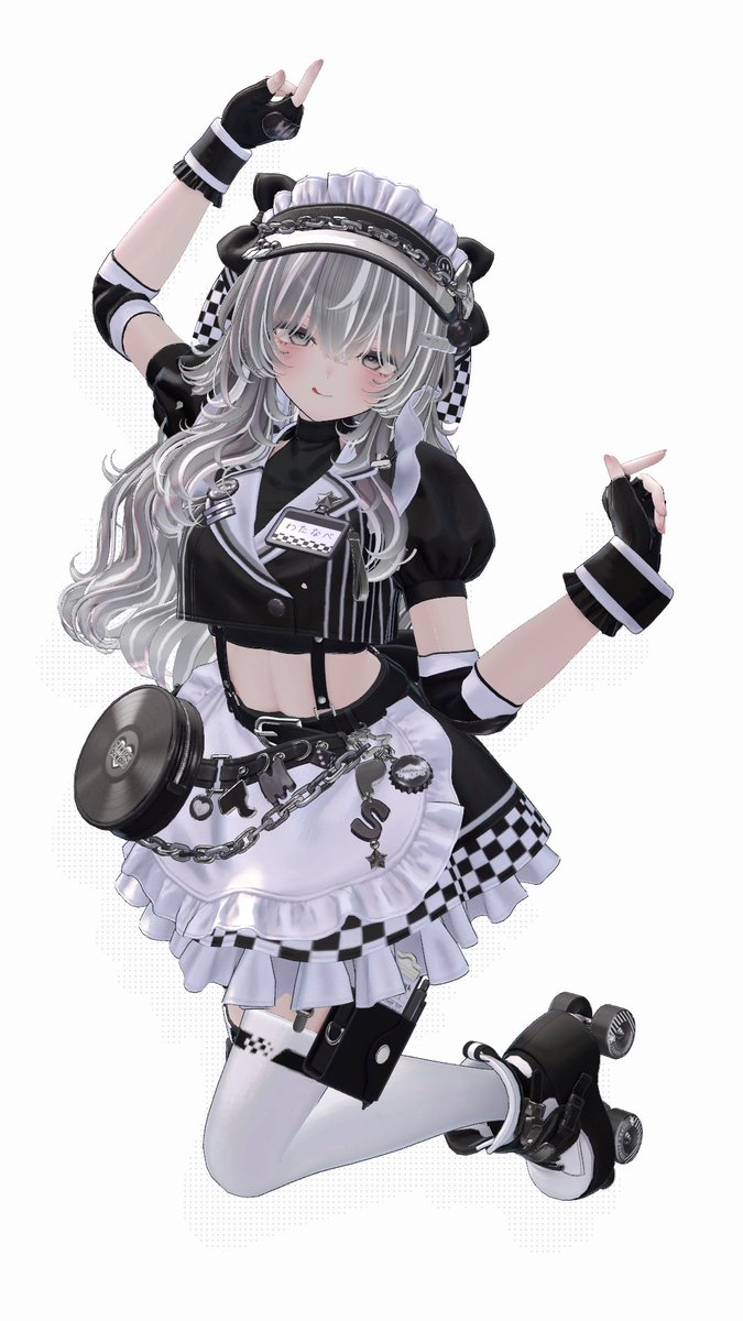 watanabe_vrc's tweet photo. 楽しみにしていたダイナー衣装着せた https://t.co/lrCRW6Vt69