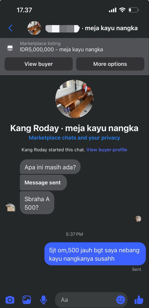 cursedkidd's tweet photo. “jualan di fesbuk ajh gampang terjualna”

anomali fesbuk pas nawar: https://t.co/nKnCxPzDwe