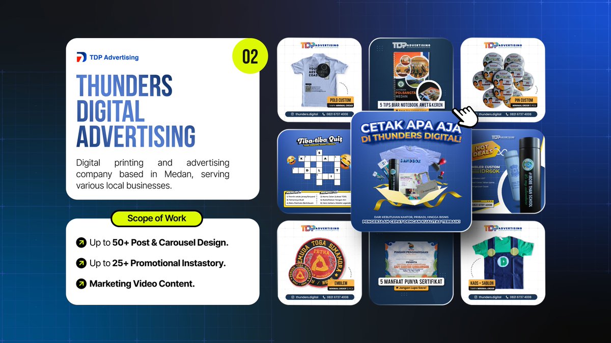 fastinasi's tweet photo. [Graphic Design - Digital Business Campaign Posts]

Open jasa/joki desain grafis. Bisa in-rush. DM/WA (di bio) untuk diskusi!

Logo/Branding | Social Media Needs | Instagram Feeds | Poster/Infografis | PPT/Presentasi/Slide | Packaging/Label | etc.

#ZonaUang #ZonaJajan #JokiTugas https://t.co/sQTCm9rPMp