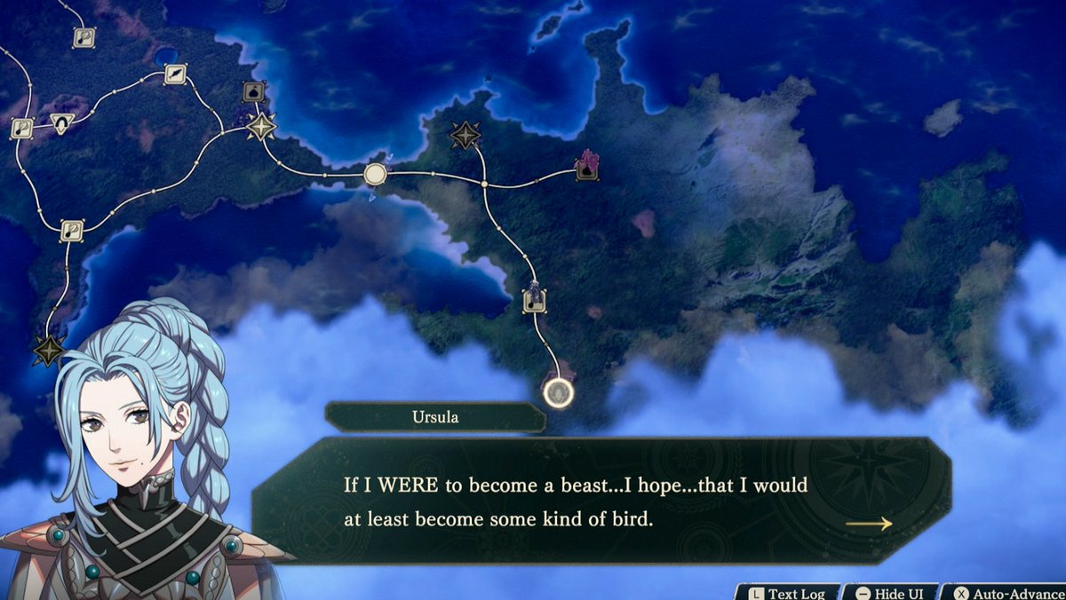Marquee_Row's tweet photo. 90% of the dialogue in the overworld is pretty whatever but then 10% of the time someone just says something crazy that makes you do a double take https://t.co/P18qVjo2lD