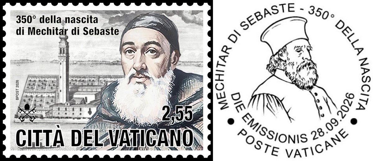 Vaccarinews's tweet photo. #Francobollo per il #servodiDio che, a #Venezia, fondò il #monastero di #sanLazzarodegliArmeni: https://t.co/g0IBBGjRFG https://t.co/tZ1JRkNMNv