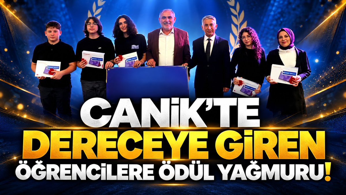 Kanal362's tweet photo. #Canik'te dereceye giren öğrencilere yağmuru!

https://t.co/oc3zfcTgml https://t.co/j6V9jZdc13