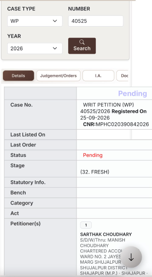 AbhasHalakhandi's tweet photo. One more writ filed with Hon MP High Court for extention of TAR due date 💪

PLease hear to the genuine request of professionals and tax payers @IncomeTaxIndia @FinMinIndia 

#ExtendTaxAuditDate #TaxAudit https://t.co/vkemC6B5F0