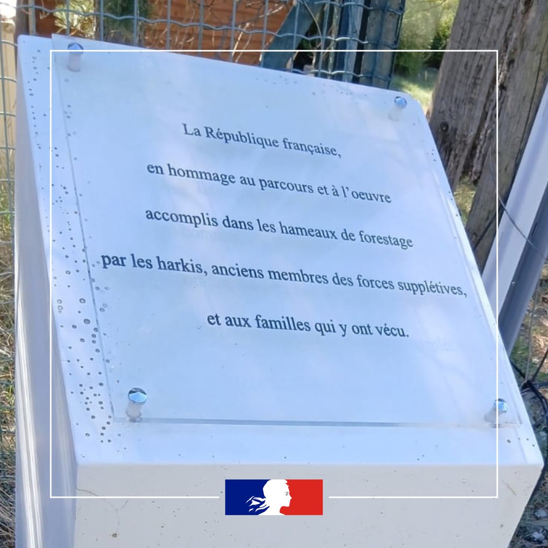 Image de Préfet des Hautes-Alpes - 🇫🇷Hommage aux harkis et membres des formations supplétives. Recueillement, reconnaissance et trans