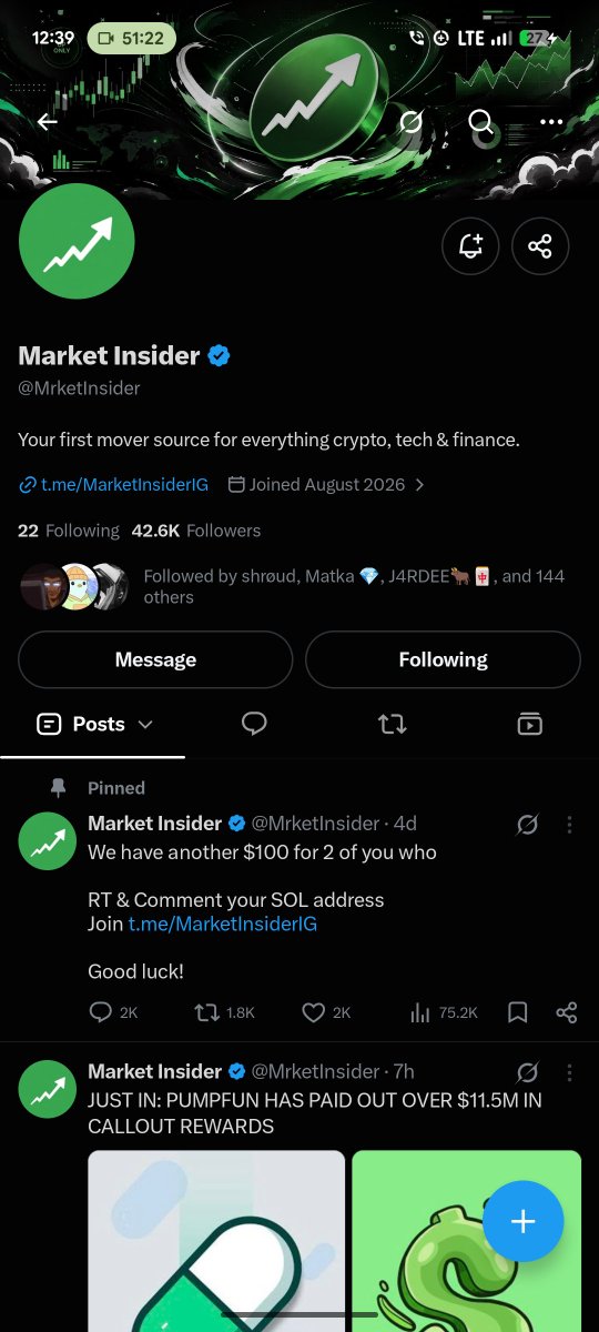 theDanielking's tweet photo. @SamuelXeus @MrketInsider 6ECPWTRQ8df3nTES8U4EpQ9bF8RU1g2FhGGpjY93dZVD

Thanks  in advance @SamuelXeus 
You are a legend 💪 https://t.co/6X9UOKfLg3