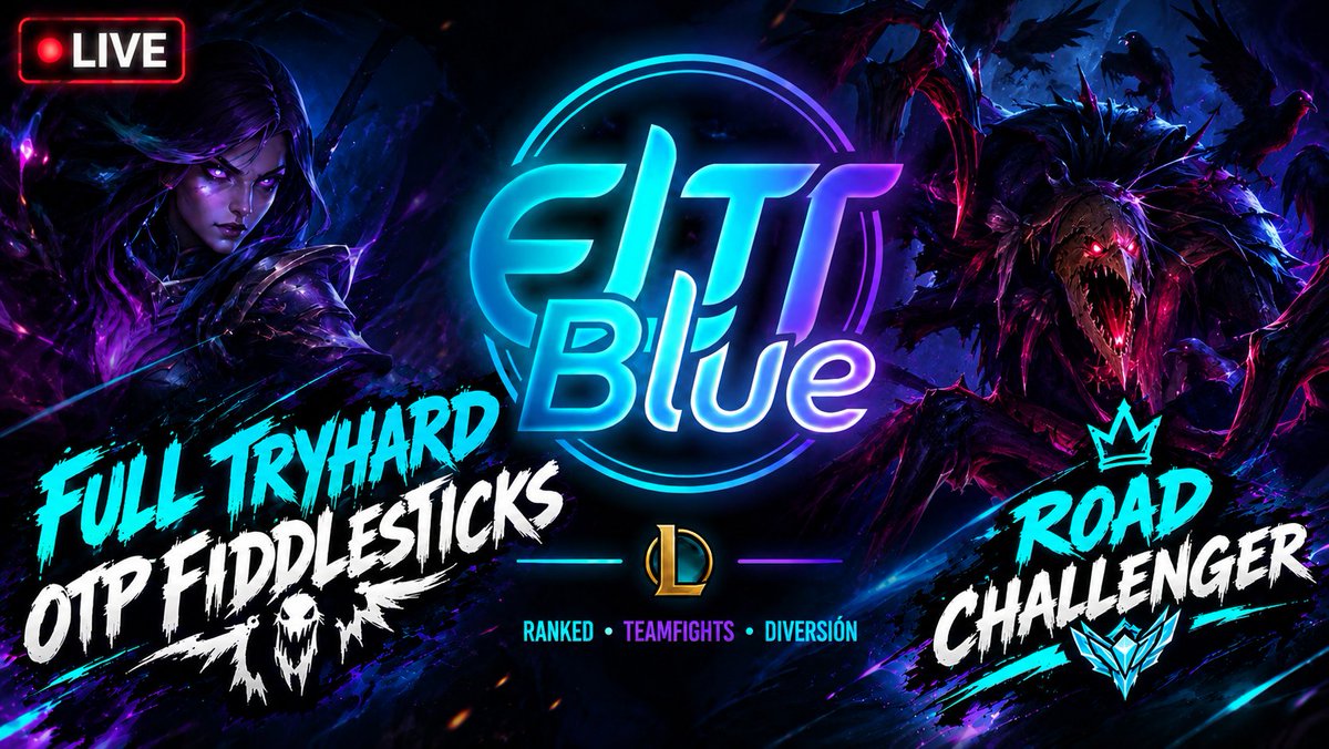 ELTTBlue_tv's tweet photo. Hablamos de la vida y Lol full tryhard y lo que se venga🏆Full tilteos y tryhard a subir🚀Road TTprime🥇La leyenda del Stream vuelve ⭐

kick/elttblue https://t.co/tvK3r3Gsjf
