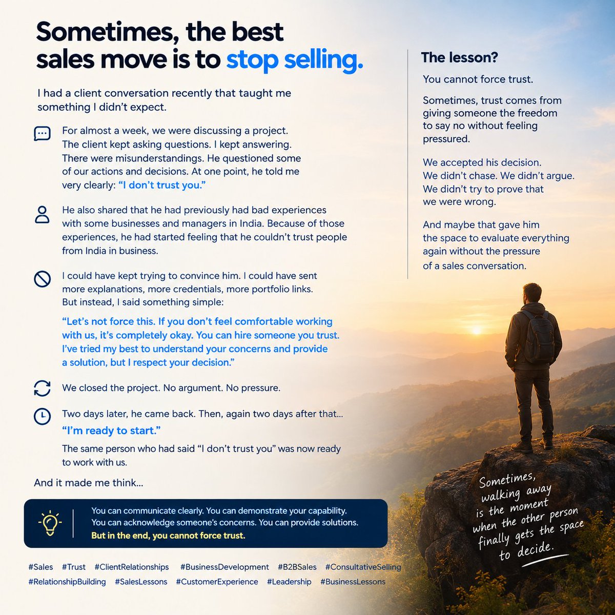 Rajputshilpatha's tweet photo. @smartDataIncLtd #customercommunication #BusinessAutomation #leadership #customer #relationship #SalesCareers #trust #b2b #saleslesson #businesslesson https://t.co/DYZoisUPAc