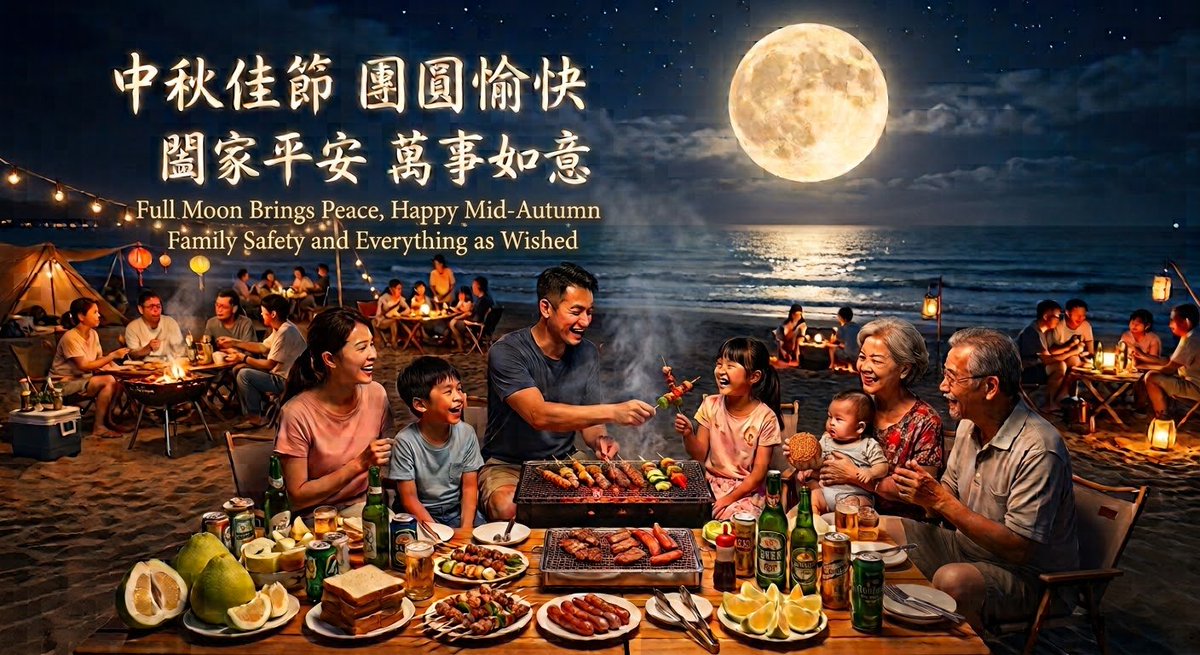 InJet1201's tweet photo. Today is the Mid-Autumn Festival for Chinese people. It is a time for everyone to gather together and give each other blessings, hoping for a abundance and success in the coming autumn and winter. https://t.co/ESyEqM3zml