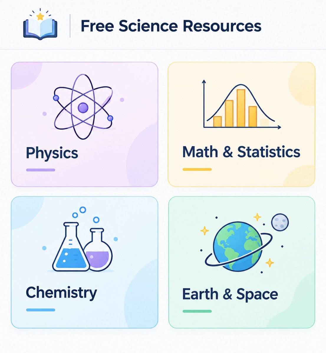 Ziven_Coder's tweet photo. 50 Free Educational Resources for Kids 🎓

You don’t need expensive courses to help your child learn. These free websites cover coding, science, math, reading, languages, art, and more.

1. Scratch — Learn coding

2. https://t.co/oR4XBUZYf3 — Coding lessons

3. Blockly Games — Coding games

4. CodeCombat — Learn coding through games

5. MakeCode — Easy coding projects

6. Hour of Code — Quick coding activities

7. ABCya — Learning games

8. Starfall — Reading & phonics

9. PBS Kids — Educational games & shows

10. Sesame Street — Learning activities

11. National Geographic Kids — Animals & nature

12. Smithsonian Kids — Science & history

13. Britannica Kids — Online encyclopedia

14. DK Find Out — Fun facts & knowledge

15. Wonderopolis — Daily questions

16. Science Buddies — Science projects

17. PhET — Science simulations

18. NASA Space Place — Space & science

19. NASA Climate Kids — Earth & climate

20. Exploratorium — Science activities

21. Mystery Science — Science lessons

22. Generation Genius — Science videos

23. NRICH — Math problems

24. Math Playground — Math games

25. SplashLearn — Math practice

26. Storyline Online — Audiobooks

27. StoryWeaver — Free children's books

28. Free Kids Books — Free books

29. Oxford Owl — Reading resources

30. Unite for Literacy — Audio books

31. Reading Bear — Reading practice

32. Duolingo — Language learning

33. https://t.co/MuoK4neZlw — Music basics

34. Chrome Music Lab — Music experiments

35. Art for Kids Hub — Drawing lessons

36. The Met Kids — Art & history

37. Tate Kids — Art activities

38. ChessKid — Learn chess

39. Lichess — Free chess practice

40. TypingClub — Learn typing

41. LEGO Education — Learning activities

42. Common Sense Media — Check age suitability

Save this list—you may need it later. 📚

The best part? Many great learning resources are available for free.