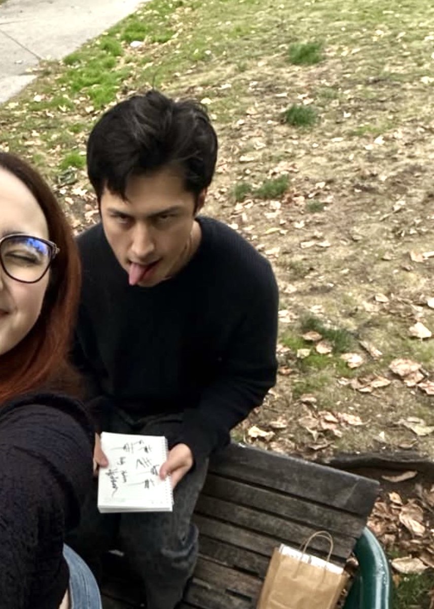 ghetto__owl's tweet photo. He was so excited to practice his signature only for like two people to show up with Shane merch...I feel sick https://t.co/c8GIw8w8VX
