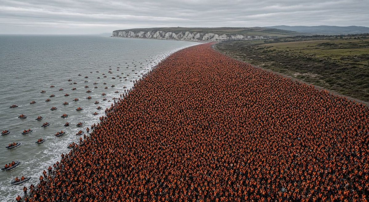 UnityNewsNet's tweet photo. 84,000 People have arrived illegally on small boats in Britain in the last 2 years.

7 MILLION foreigners have come legally in the last 10 years.

The scale of it all is nearly incomprehensible. https://t.co/olEWqlJDN4