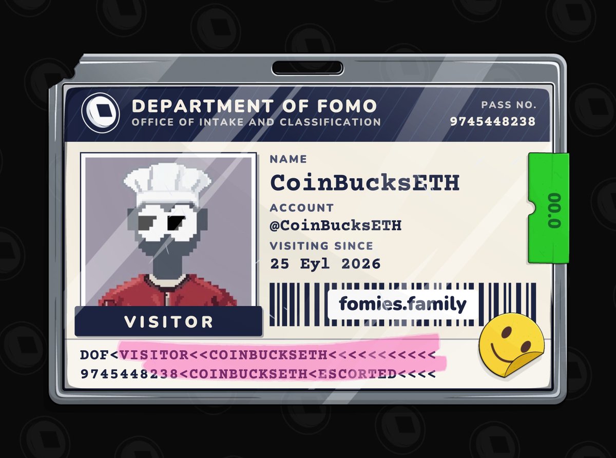 CoinBucksETH's tweet photo. @FomiesNFT https://t.co/x3Ua01tYTQ