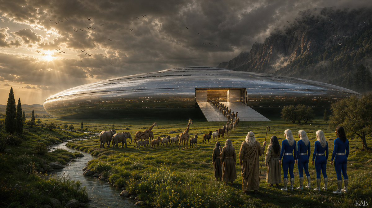 Kabamur's tweet photo. Apparently they discovered a wooden structure on a mountain in Turkey that they believe is Noah's Ark. 

I can assure you that it's not. 

Stories about the great Mesopotamian flood were passed down over thousands of years and important details were lost.

"Noah's Ark" is a story about Pleiadian intervention. 

Noah was saved by "angels", not God.

Noah's Ark won't be found because it was a Pleiadian craft. 

Whether it's the Shroud of Turin, Ark of the Covenant, or Noah's Ark, Christians keep looking for evidence of God in the wrong places.