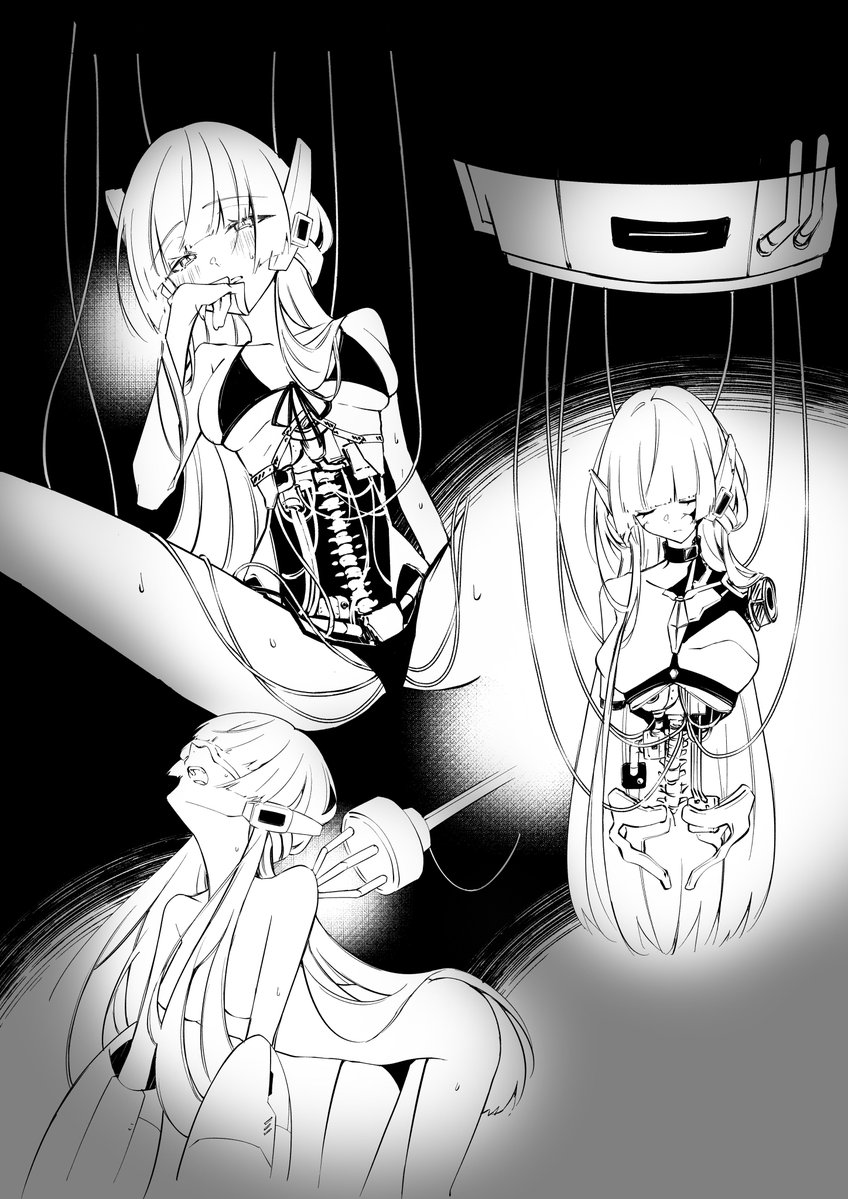 shirube_h's tweet photo. こんな感じに機械の女の子を整備しまくる漫画を描きたい… https://t.co/5XwzWVPzA5