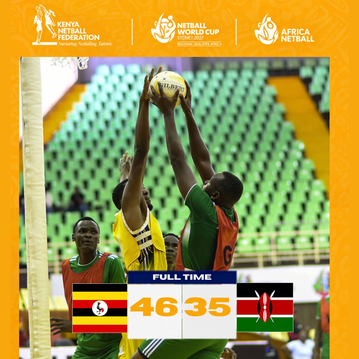 netballkenya's tweet photo. Uganda take the win against the Kenya Net Kings
#africaworldcup20266 #roadtosydney #africaplayshere #nairobi2026 https://t.co/goLcWTRBwD