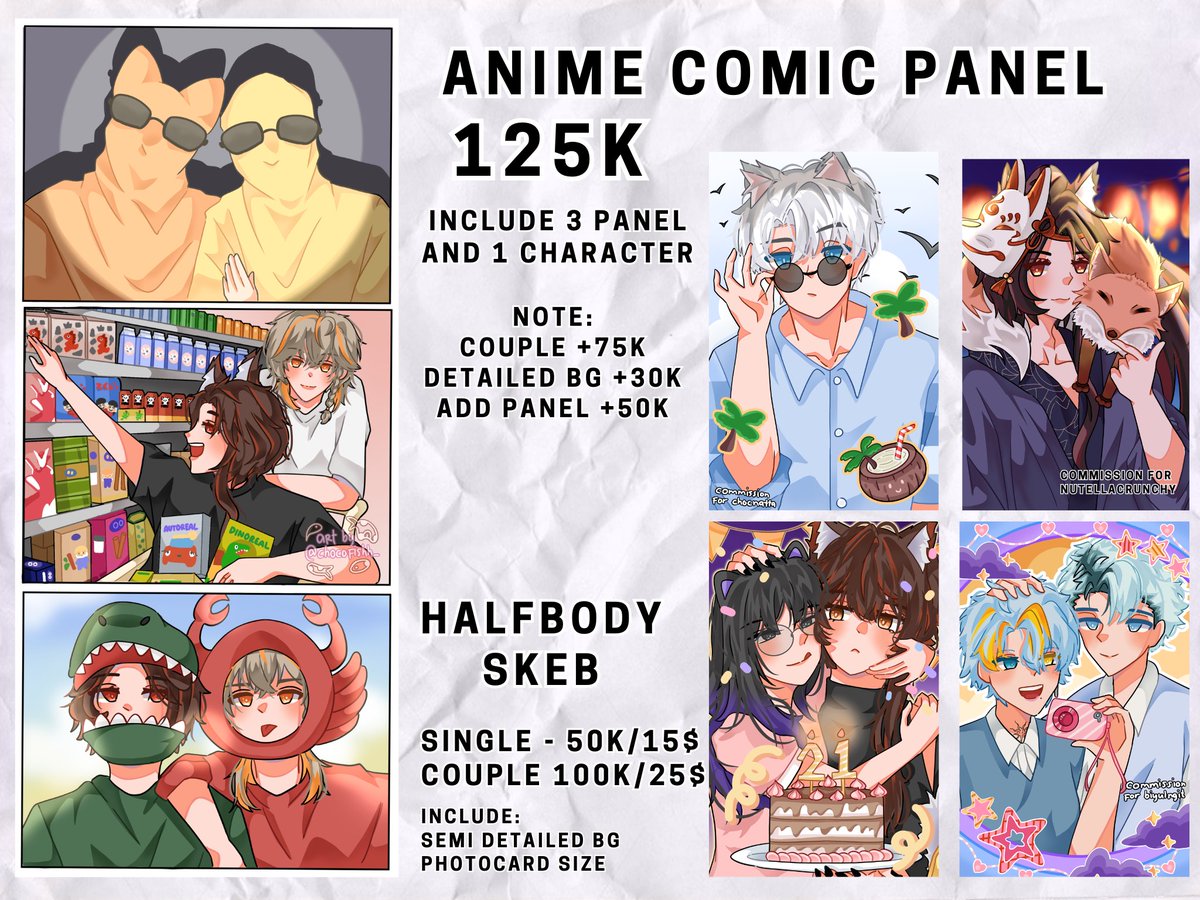 chocofishh_'s tweet photo. 🔁+♥️ are really Apperciated!
September Commission open both local and international. I do anime art, chibi, comic panel, ych fox, and ych couple 4 season

VGen Commission: https://t.co/OoctckLGLk
Commission tracker: https://t.co/yxEV7iJkLD

#vgencomms #artcommission https://t.co/s1pXJAidUn