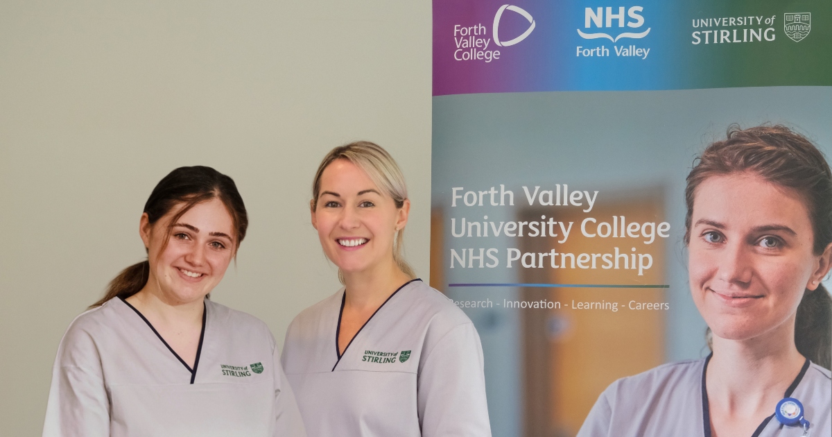 StirUni's tweet photo. 👏 Congratulations to outstanding nursing students Brooke McAteer and Isla Peacock who have become the first participants to join the Leadership Development Pathway for Newly Qualified Nurses. 

🔗 Read the full story: https://t.co/sxvQ20N8sI

@NHSForthValley https://t.co/hUWZtdNKym