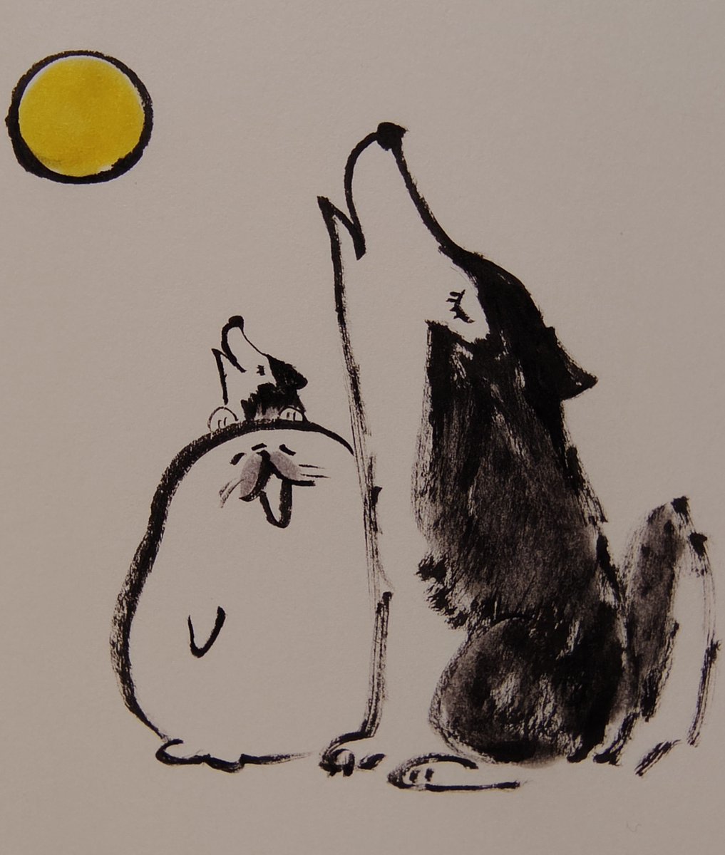 jissunboshi96's tweet photo. オオカミと友達になったアザラシを描きました。 https://t.co/ymwZsHWB2w