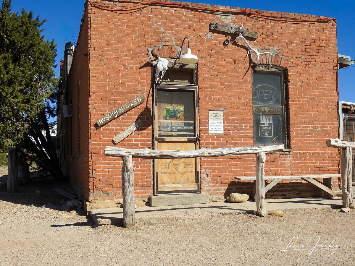 LanesJourney's tweet photo. From The Vault:  #NoScumAllowed Saloon

Location: #WhiteOaks, New Mexico -- a speck on the map.

Taken with my #iPhone because my Nikon was too complicated. I was #RelearningPhotography after #BrainCancer. https://t.co/TzR4jtcIsY