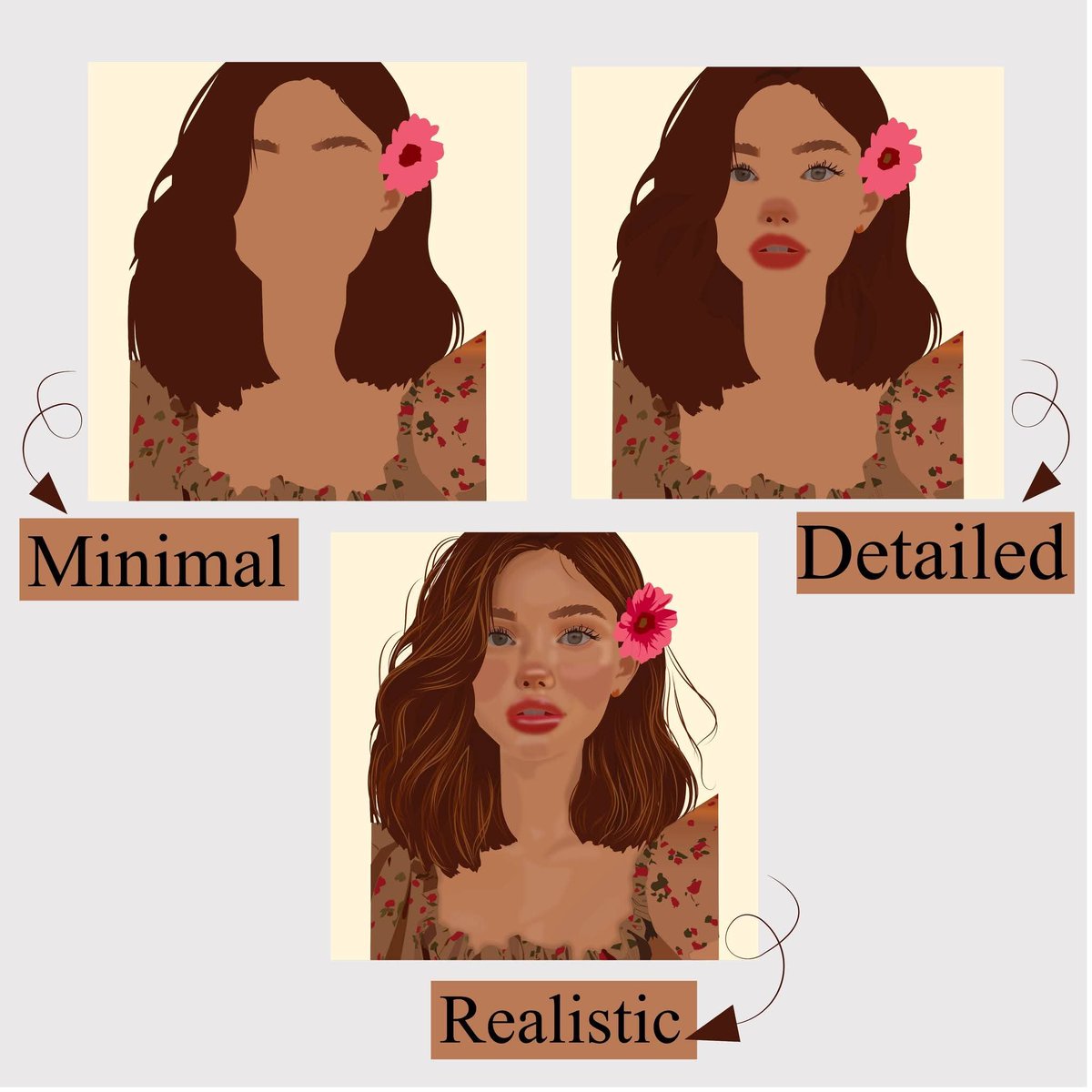 itx_me_fixa's tweet photo. Exploring different styles in digital art! From minimal to realistic, each piece brings out a unique essence. Which style did you like the most? Drop a comment and let me know your thoughts on my latest creations! You can have your own custom piece, just reach out—open for cm https://t.co/rzBAZQWceb