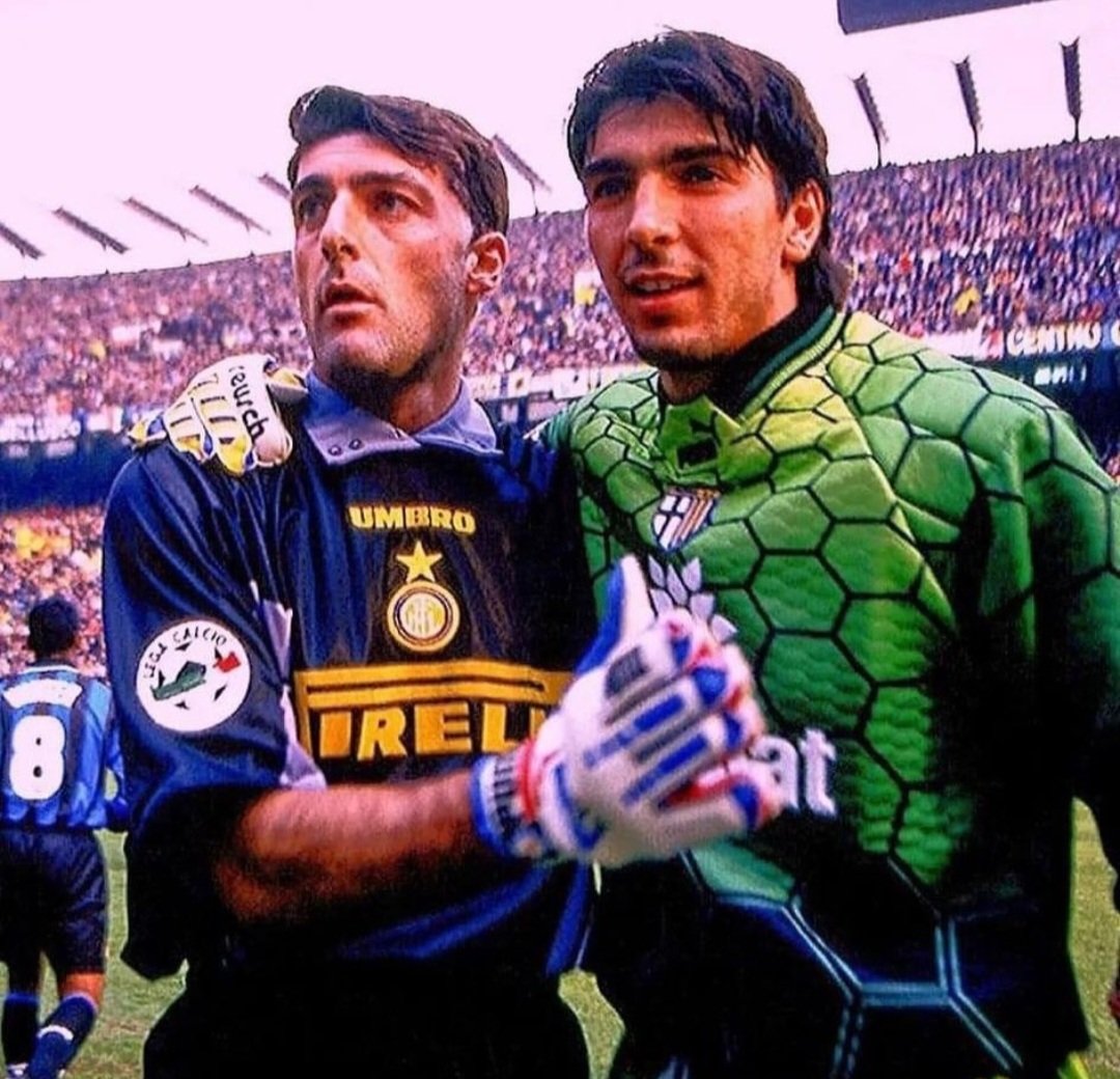 90sfootball's tweet photo. Gianluca Pagliuca and Gianluigi Buffon 🧤 https://t.co/FiXysc7Aqo