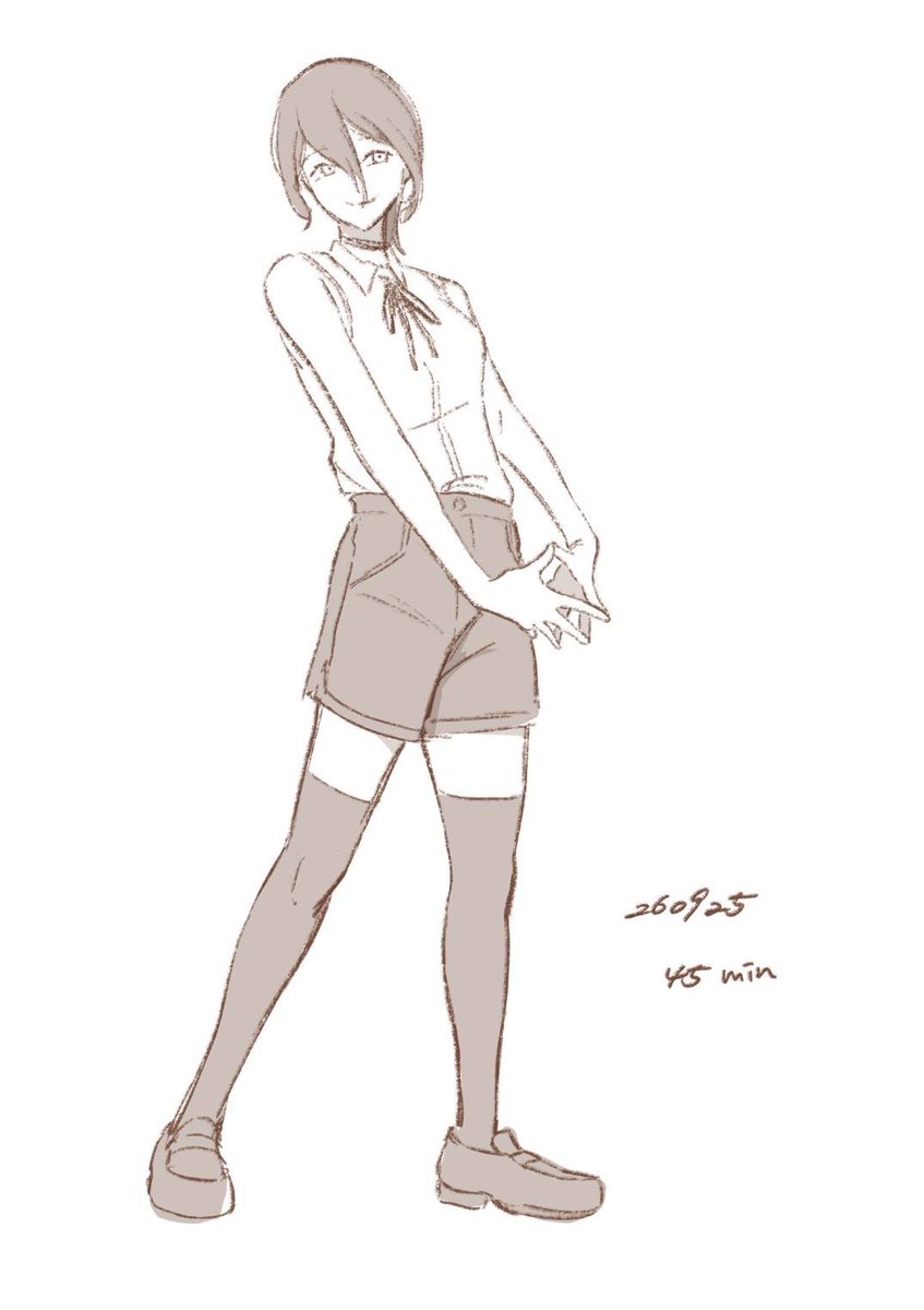 coge_7's tweet photo. 描いてる途中ご本家で似たポーズあった気がするなとは思った
レゼ落書き https://t.co/qfJSgd0iFx