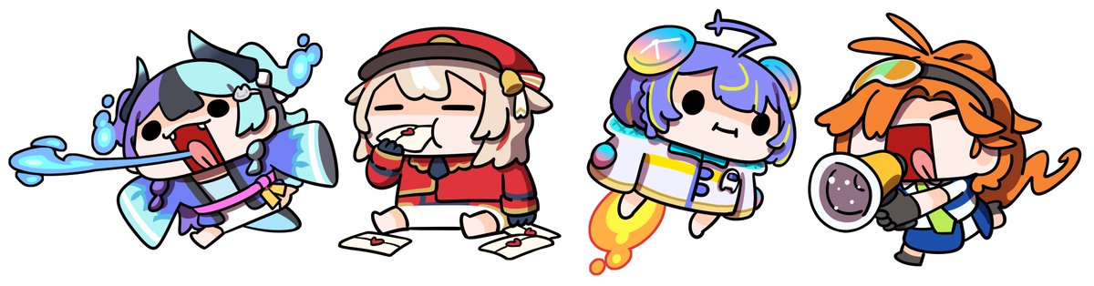 keenbiscuit's tweet photo. ASOBI★MAWARI-TAI!

#めら組絵図 #つづり絵お届け #SopiArt #キョーコの押収品 https://t.co/c83OT9oykg