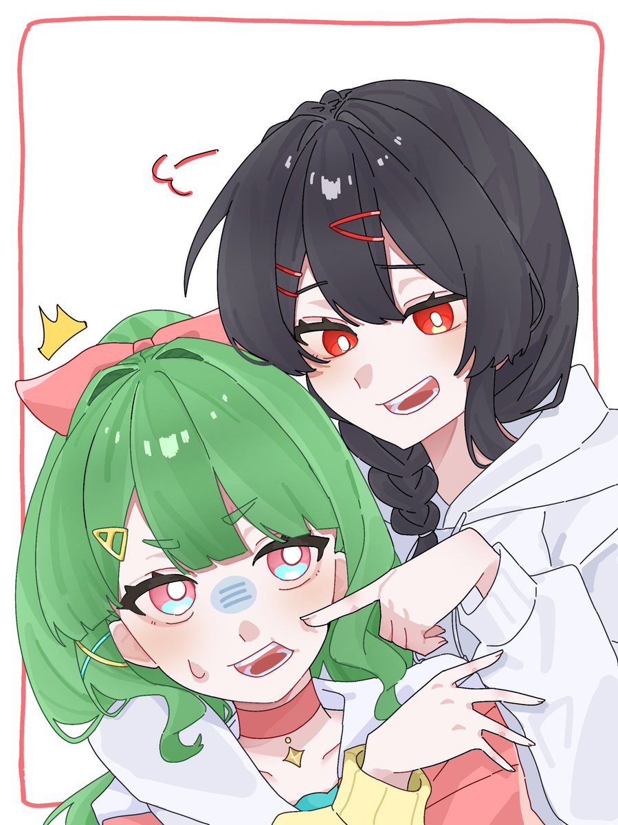 R74671F's tweet photo. #Latteフォト #茶子アート
 茶子さんを煽るLatteさんです😈 https://t.co/PTIvs8q4D7