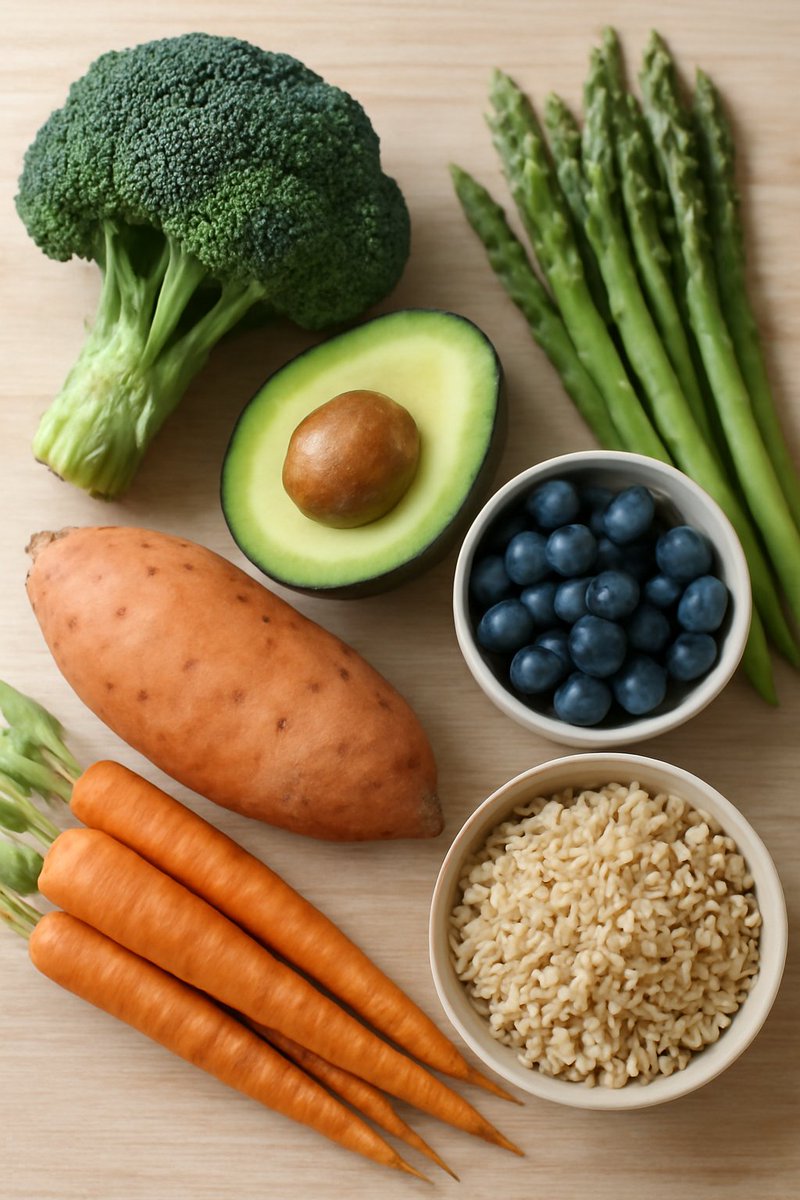app_dietia's tweet photo. Una alimentación real se basa en vegetales como brócoli y espárragos, frutas coloridas como arándanos y aguacate, y carbohidratos como boniato y arroz integral. Esperamos tus comentarios https://t.co/F3TXEamvjg