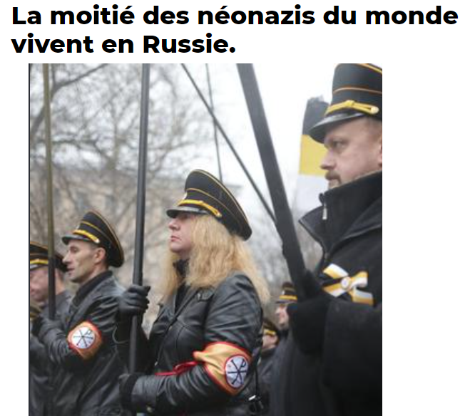 DutinEric15494's tweet photo. 🇷🇺 LA RUSSIE PART DÉNAZIFIER LE MONDE. ELLE AVAIT OUBLIÉ L’ADRESSE.

Depuis 2022, Vladimir Poutine explique que l’un des objectifs de son invasion de l’Ukraine est sa « dénazification ». Le Kremlin continue d’ailleurs d’employer officiellement ce terme.

Très bien.

Petit retour en 2010, dans un média russe difficile à accuser de propagande ukrainienne : Argumenty i Fakty.

Titre de l’article :
« La moitié de tous les néonazis du monde vit en Fédération de Russie ».

Ambiance.

AIF reprend alors les estimations du Bureau moscovite des droits de l’homme : 
sur environ 120000 néonazis actifs recensés dans le monde, 50000 à 60000 se trouveraient en Russie. 
Saint-Pétersbourg à elle seule compterait jusqu’à 15000 sympathisants néonazis.

🔸 Et ce n’est pas tout.

Les enquêtes du Centre Levada montrent qu’en 2010, 54 % des Russes interrogés soutenaient, totalement ou « dans des limites raisonnables », l’idée de « La Russie aux Russes ».

Attention : ces chiffres sont historiques. 
Ils décrivent la Russie des années 2000 et ne permettent pas d'affirmer que la situation est identique en 2026.

Mais pour l’ironie, c’est tout de même somptueux.

Quelques années plus tard, Moscou découvre soudain une vocation internationale : envoyer ses chars chez le voisin pour y traquer le nazisme.

👉 C’est un peu comme si le Titanic avait lancé une croisade mondiale contre les glaçons.

Le néonazisme mérite évidemment d’être combattu partout.

Y compris, détail administratif apparemment oublié, quand il se trouve chez soi.

L'article: https://t.co/TSrbzAeJGd

#Russie #Ukraine #Poutine #Kremlin #Propagande #Désinformation #Néonazisme #Dénazification #GuerreEnUkraine #FactCheck #Histoire #ExtrêmeDroite