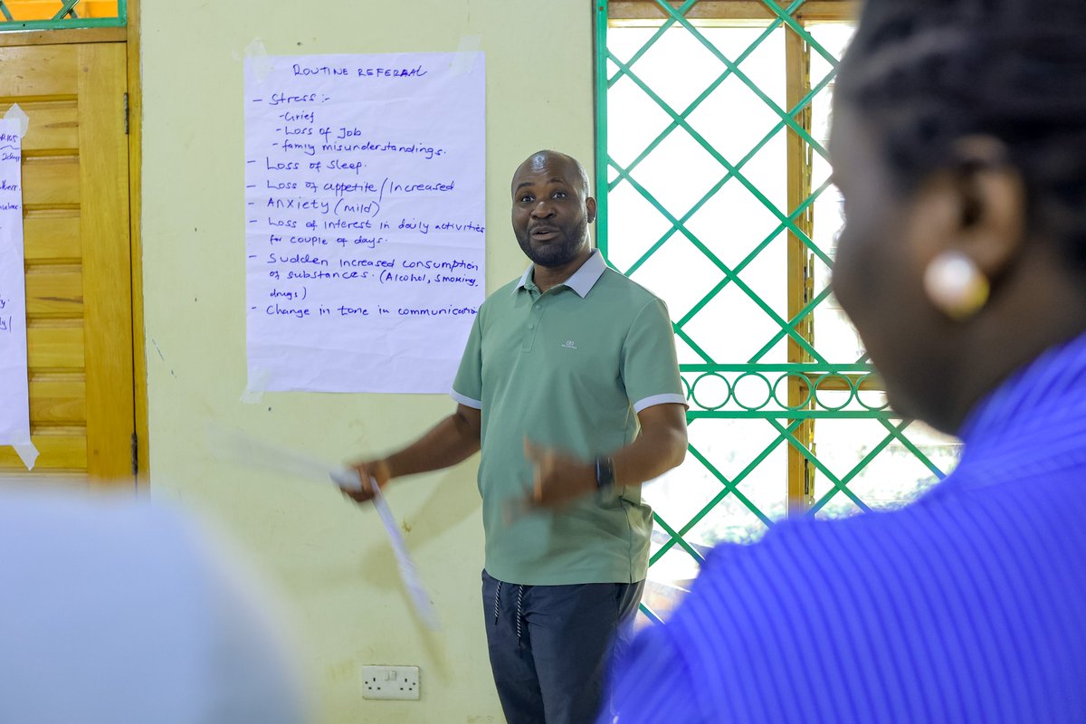 psychikiygeia's tweet photo. 1/ Final day of our 3-day training in Masaka.
Morning: facilitation skills, so participants can take this work to Village Health Teams in their communities.
Training doesn’t end here. It multiplies.
#CapacityBuilding #PYFU https://t.co/uj8lS8aNlj