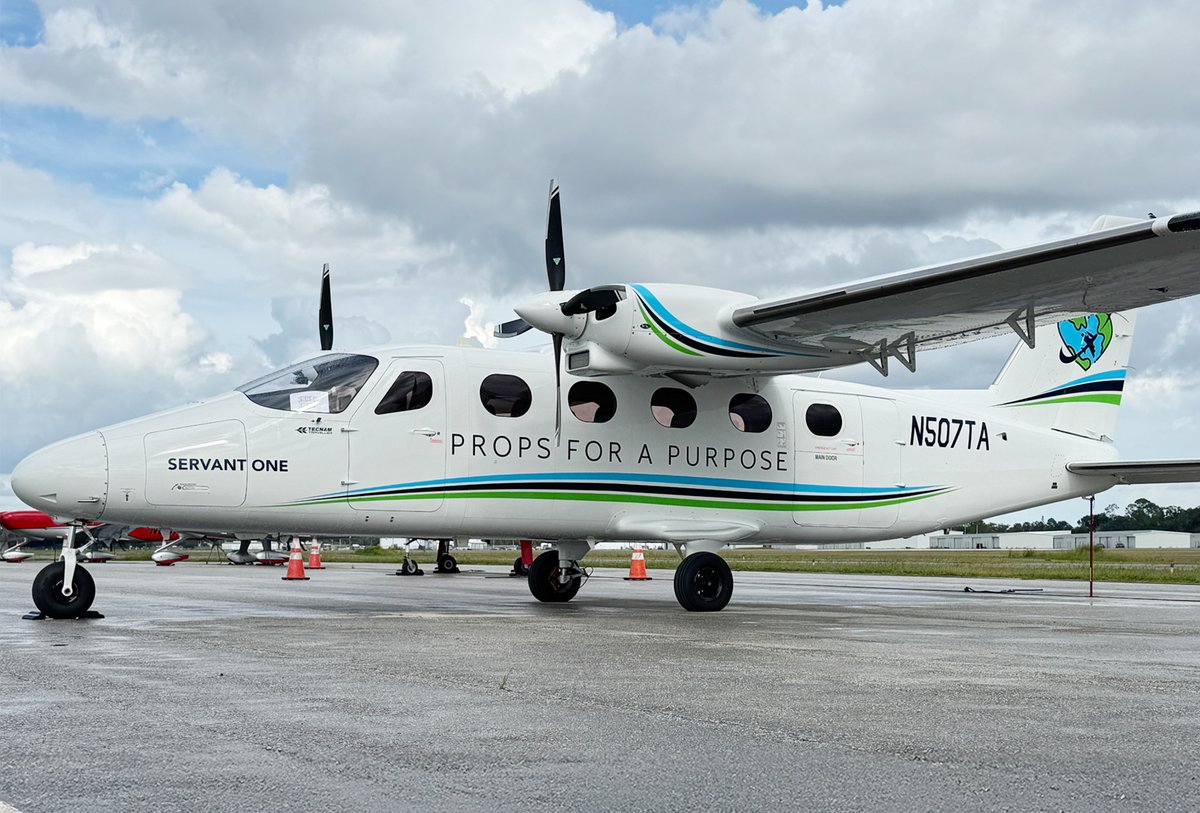 tecnam's tweet photo. Props for a Purpose INC. has expanded its humanitarian aviation capabilities with its first dedicated aircraft - a Tecnam P2012 Traveller named “Servant One.”

Read more: https://t.co/mMxulwObWY https://t.co/NN3lZVWKa4