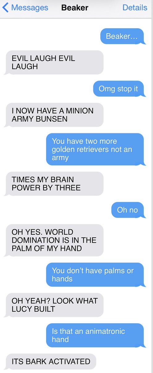 bunsenbernerbmd's tweet photo. Two new family members have joined the pack under very tough circumstances.

What does that mean for:

During the week a dog named Bunsen texts his family.

Those texts are saved.

Today they are shared.

This is Texts From Bunsen! https://t.co/joEQxGR6Xj